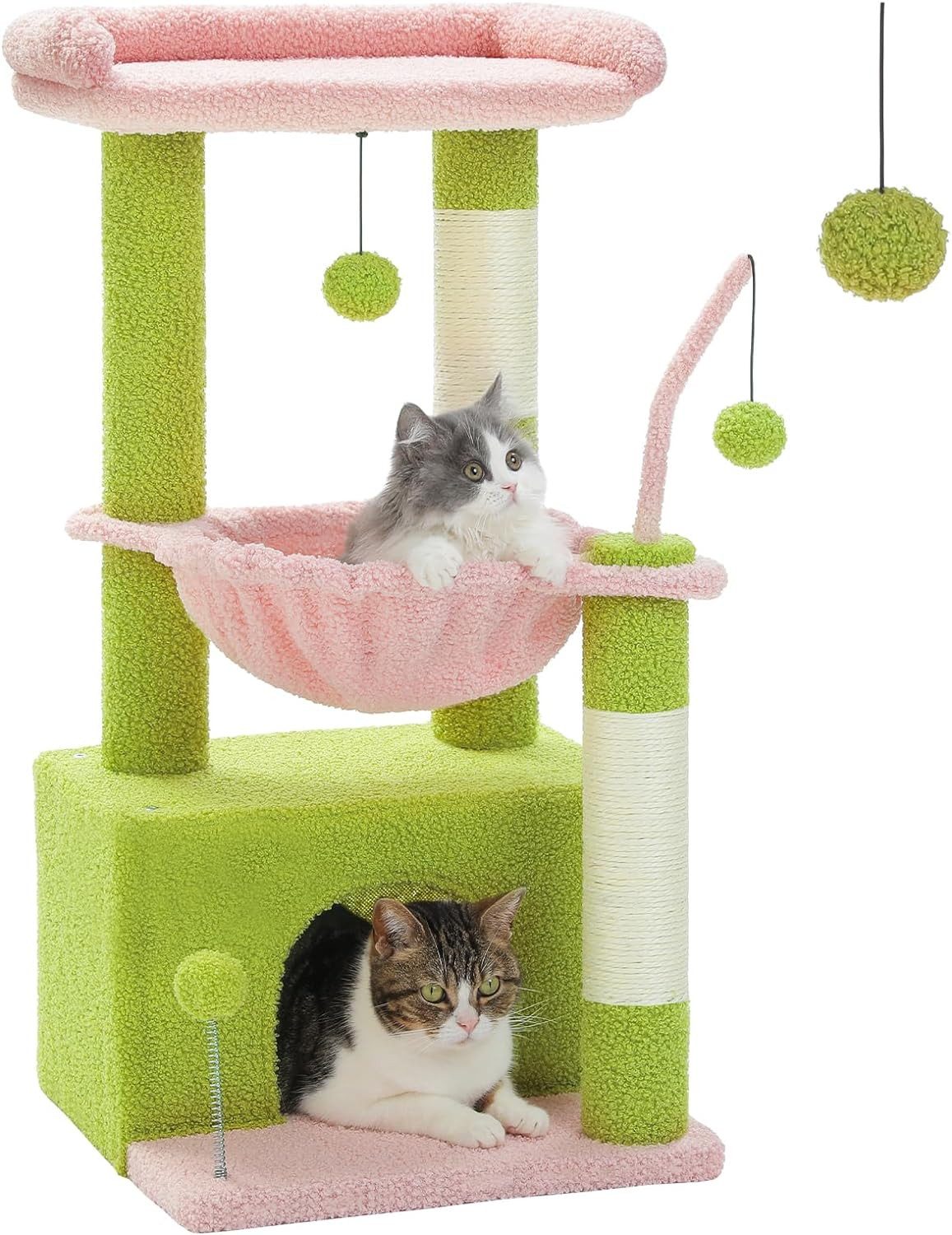 Purpurra Kratzbaum Kaktus Katzenbaum mit Hängematte günstig online kaufen