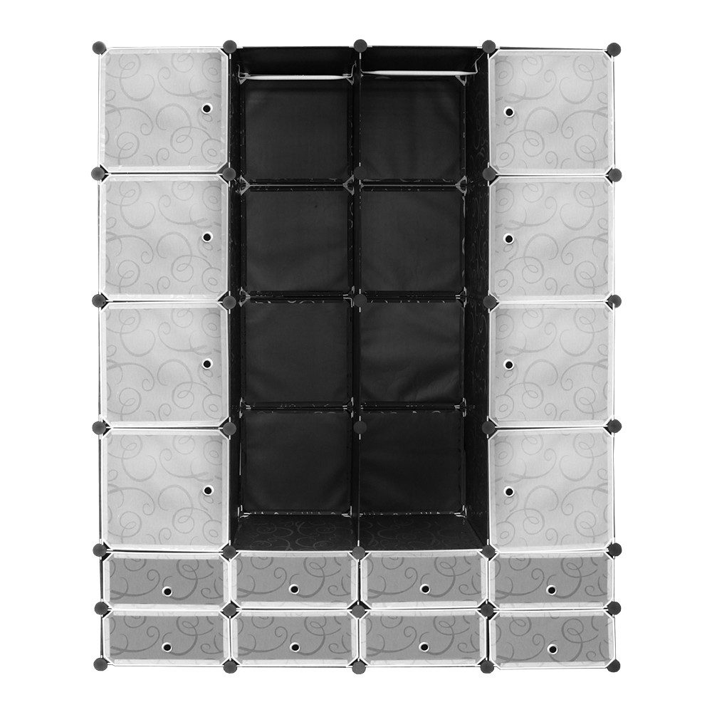 Clanmacy Kleiderschrank Kleiderschrank 16 Würfel DIY günstig online kaufen