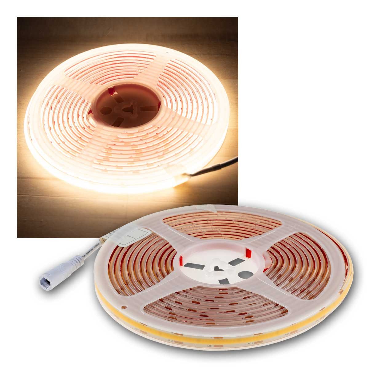 ChiliTec LED-Streifen LED-Stripe "CLS-COB V2" 5m, neutralweiß, IP65
