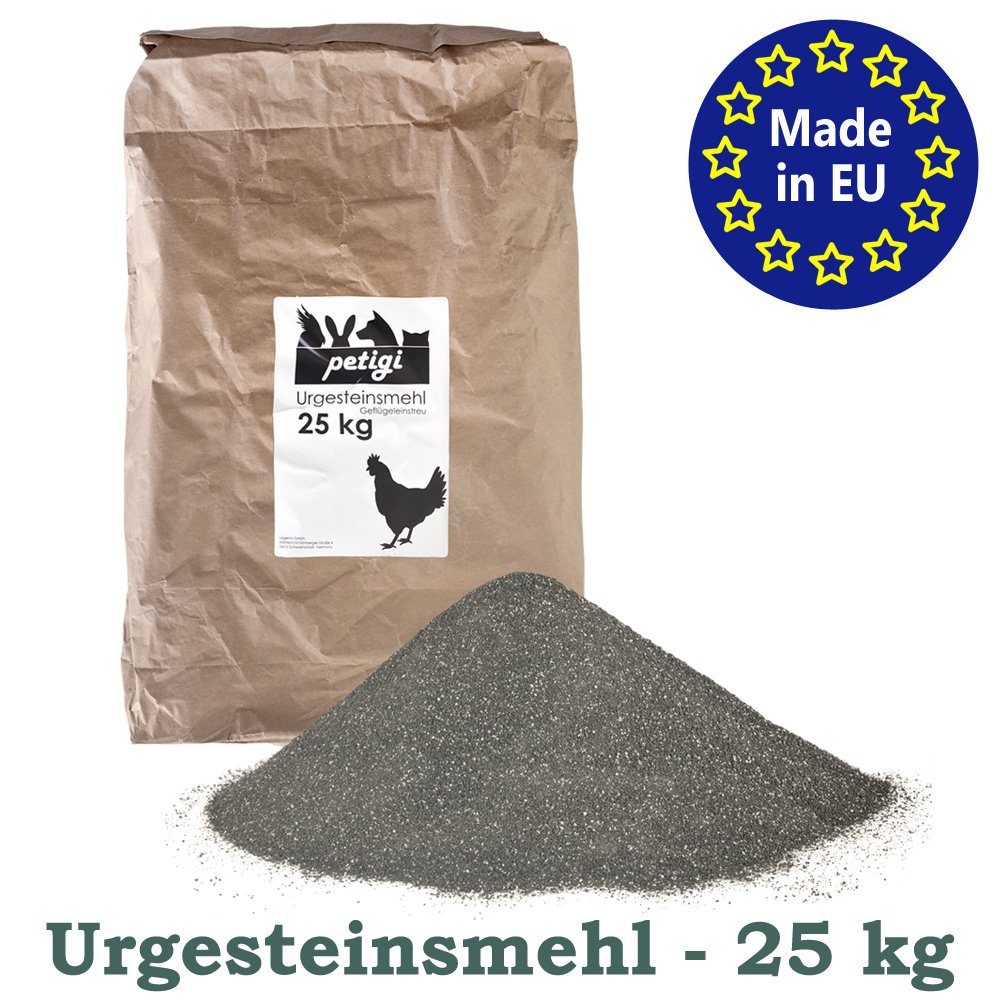Badesand Urgesteinsmehl 25 kg Geflügeleinstreu Staubbad Sandbad Hühner Geflügel