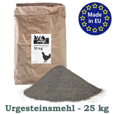 Petigi Badesand 5-100 kg Urgesteinsmehl Geflügeleinstreu Staubbad Sandbad Hühner Streu