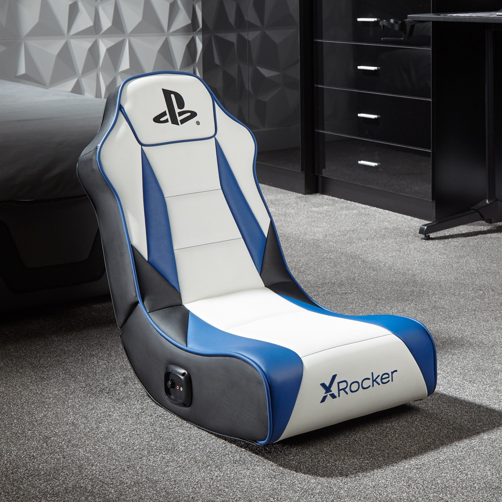 X Rocker Kindersessel PS5 Geist 2.0 Floor Rocker Gaming Кресла 2.0 Audiosystem, für Kinder, für Jugendliche, für Teenager