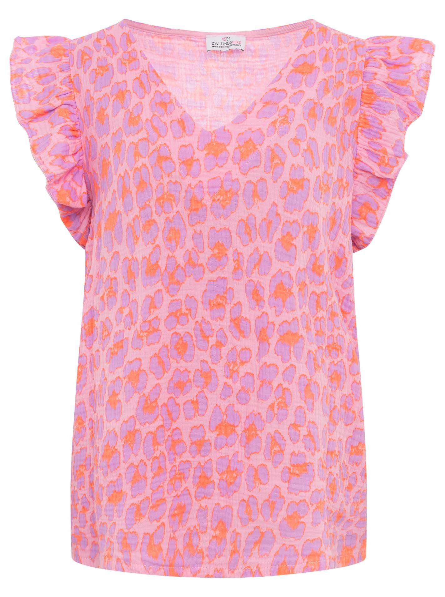 Zwillingsherz Blusenshirt Kurzarmbluse "Giselle"