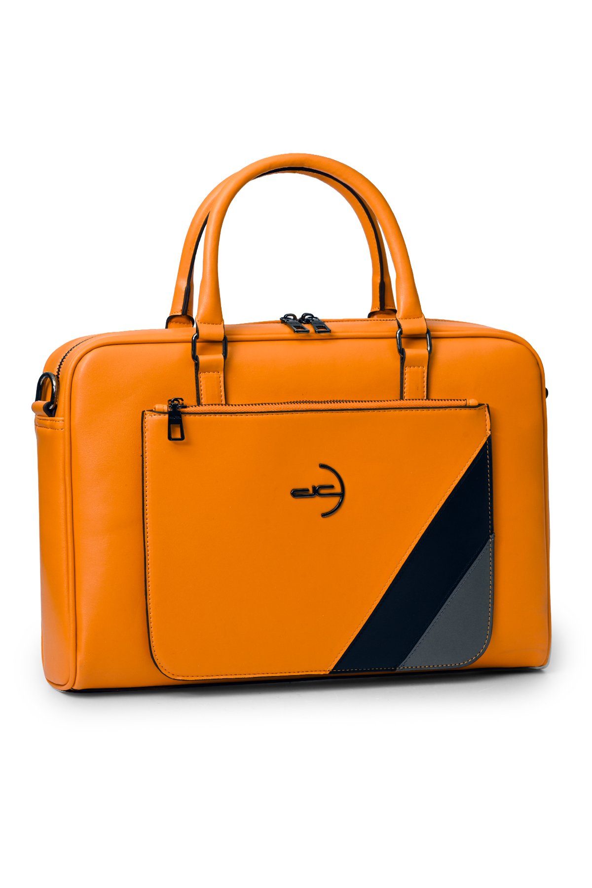 dc Dericompany Aktentasche BD01525, Unisex Basic Garni schlicht gemustert mit Logo aus 100% Polyurethan Orange | Aktentaschen