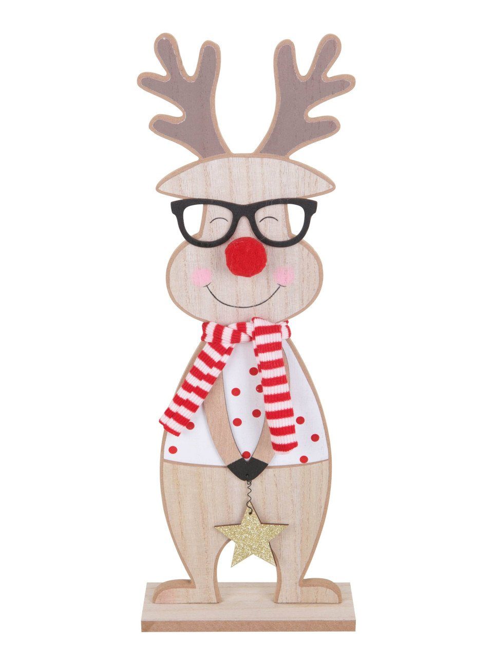 Trend Line Weihnachtsfigur TrendLine Weihnachtsaufsteller Holz Rentier 39 x