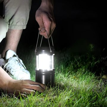 Bedee LED Laterne Camping Laterne, 2er Set 30 LEDs Batteriebetrieben Campinglampe, Tragbare Laterne für draußen, LED fest integriert, Faltbare Camping Hängelampe, geeignet für Angeln, Abenteuer, Wandern