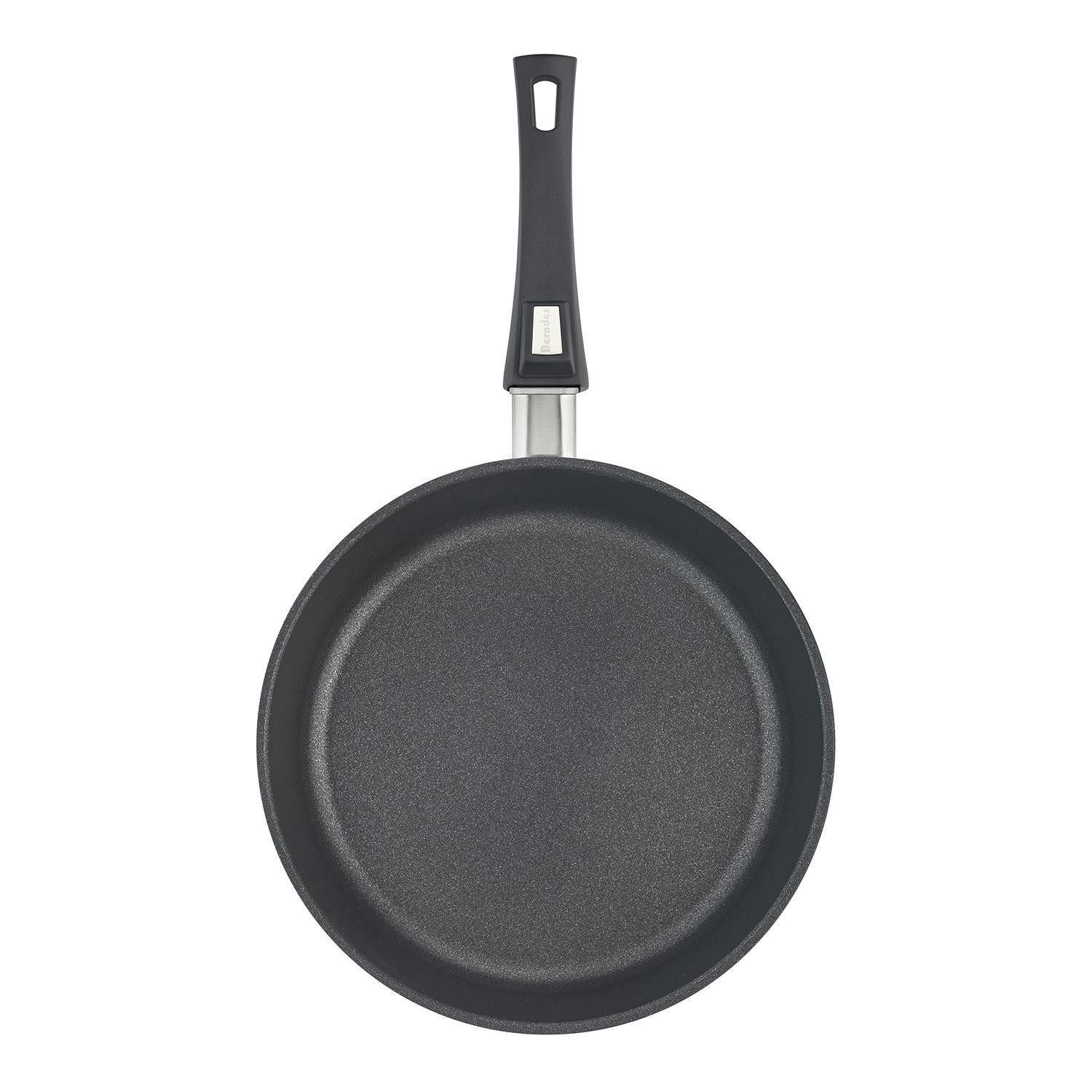 Berndes Schmorpfanne VARIO CLICK, Ø 28 cm, Schwarz, Antihaftbeschichtet, Aluminiumguss, inkl. Kunststoffgriff mit Klicksystem, Induktion