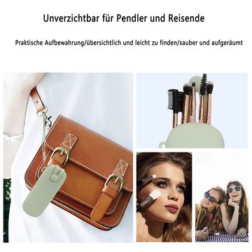 Scheiffy Kosmetiktasche Silikon Kosmetikpinsel,Reise Make up Organizer,Tragbar