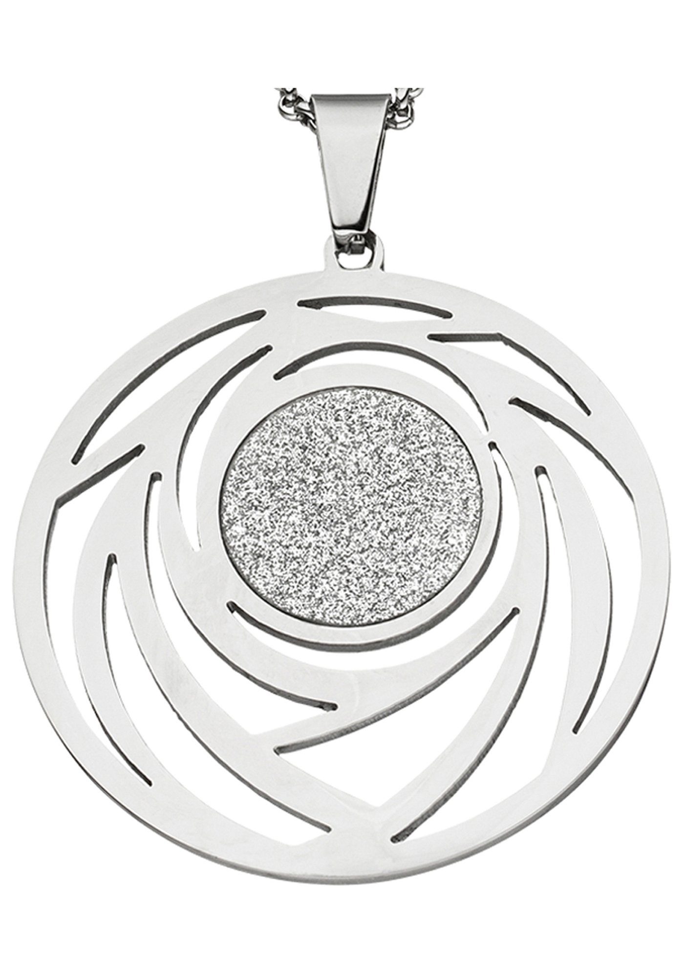 JOBO Kette mit Anhänger, rund Edelstahl 80 cm günstig online kaufen