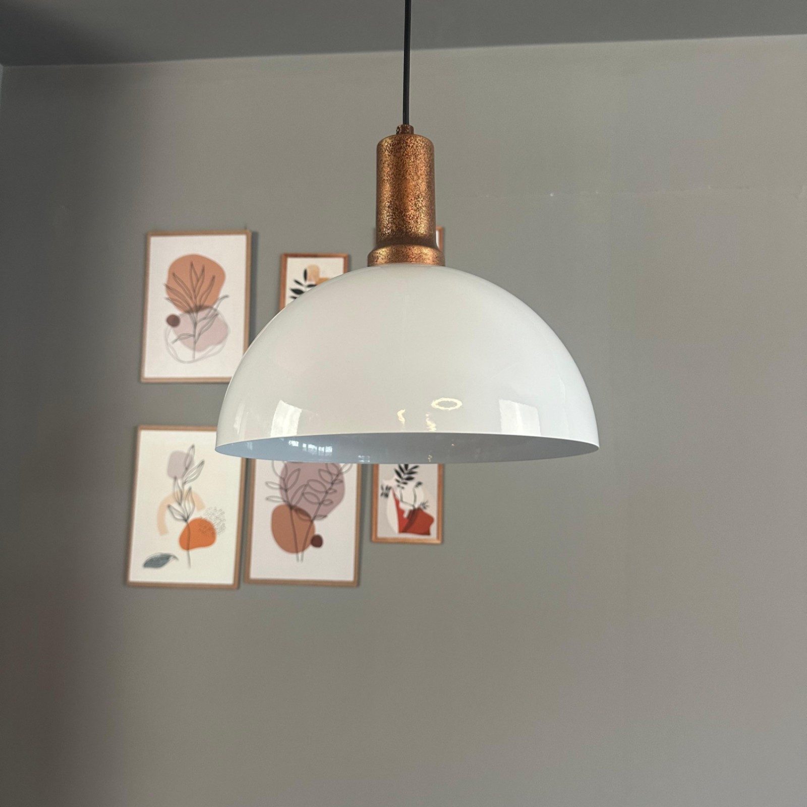 Bamyum Pendelleuchte Pendelleuchte Yimpi Metall Ø30cm, Modern Hängelampe, ohne Leuchtmittel