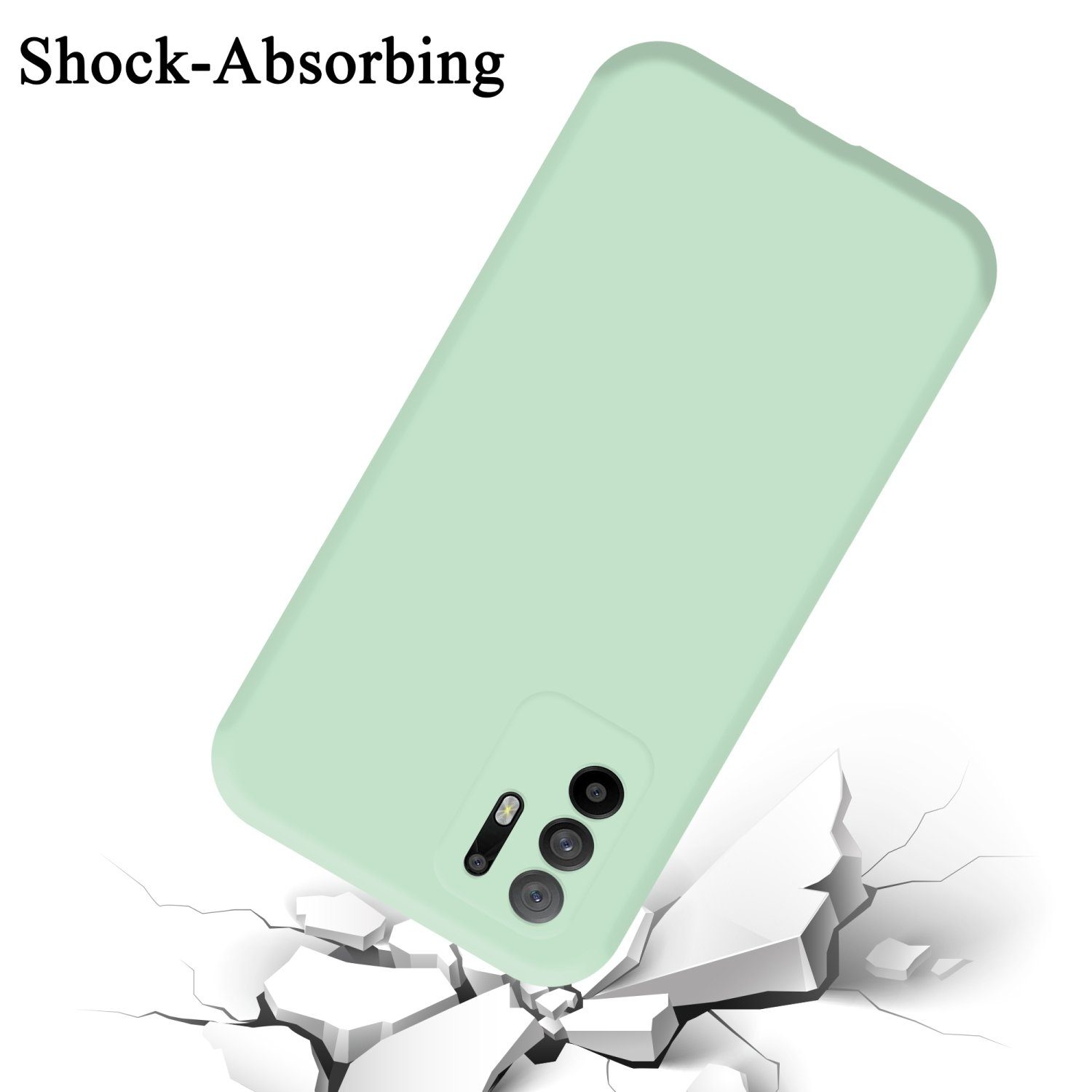 Cadorabo Handyhülle für Oppo A94 5G Hülle Oppo A94 5G, Flexible Hülle TPU Silikon Schutzhülle Back Cover Case