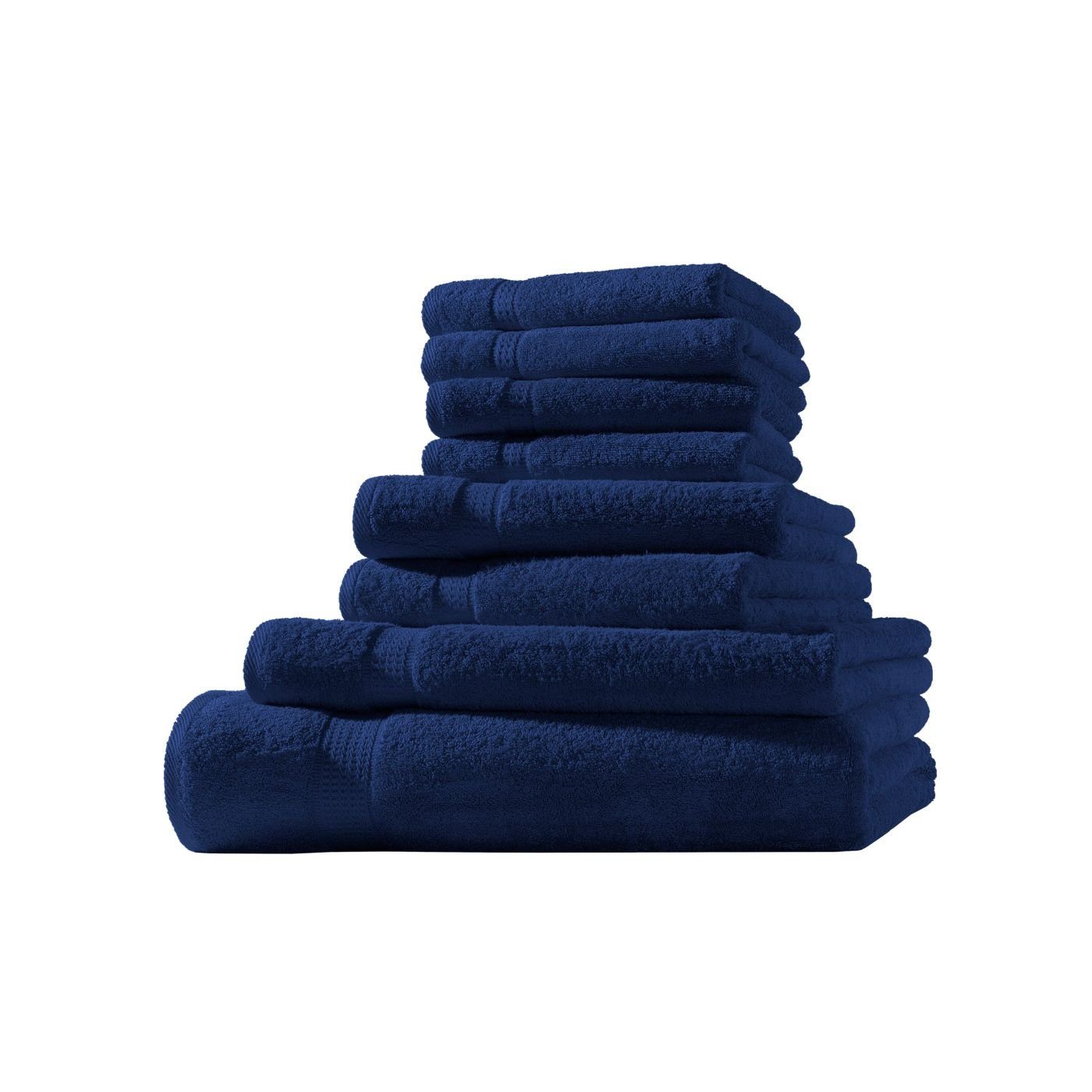 soma Baumwolle, Frotteeware Bordüre Handtuch Uni Baumwolle mit Handtuchset, (1-St) Handtücher 100%