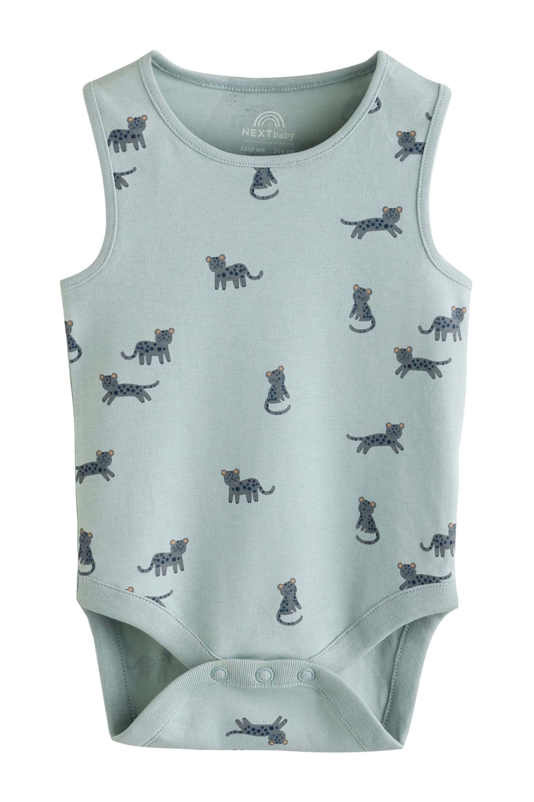 Next Body Baby-Trägerhemden mit Mini-Print im 5er-Pack (5-tlg)