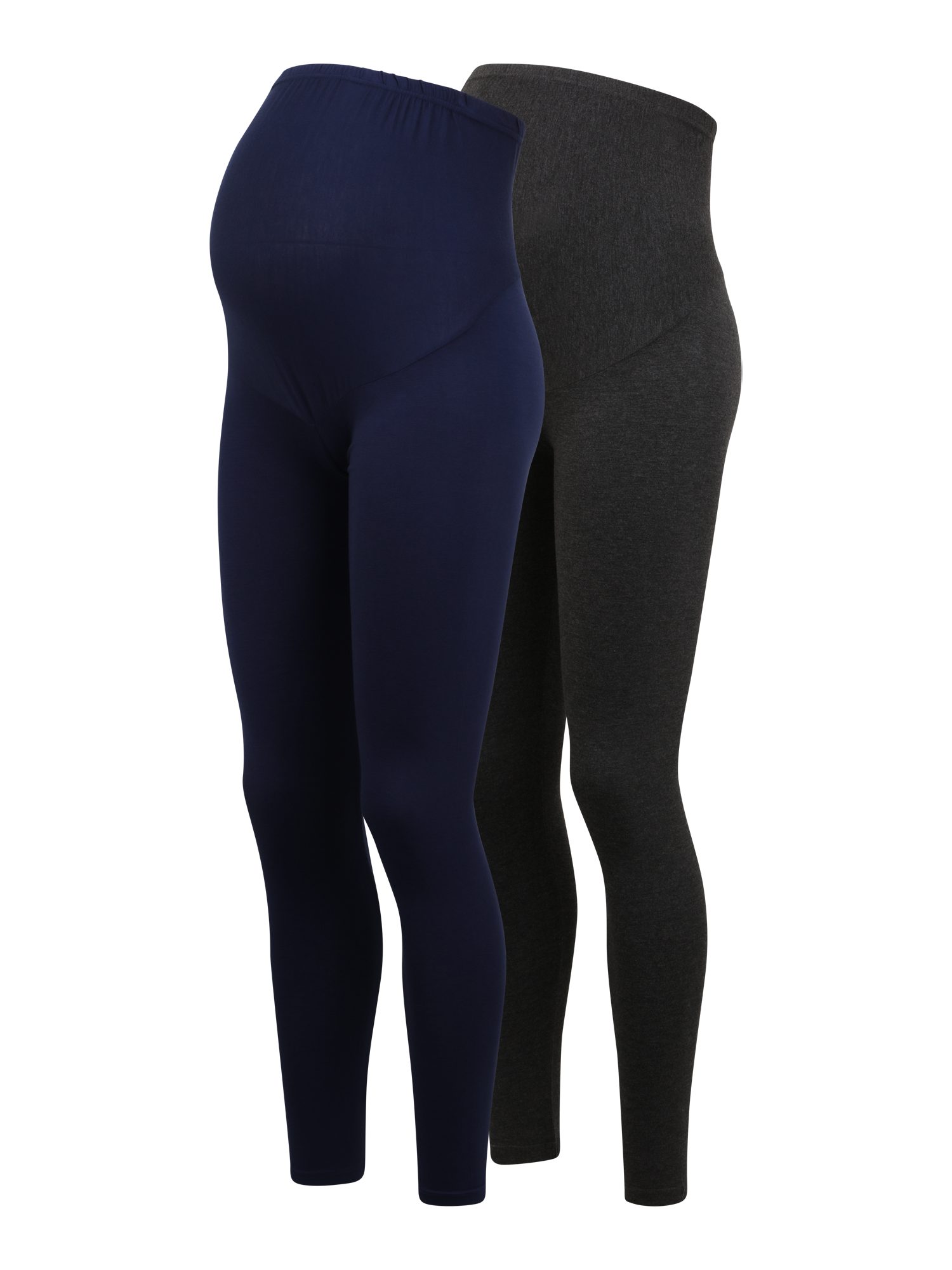 petit amour Umstandsleggings JULIA 2 Schwangerschaftshosen, lang, Umstandsmode Umstandshosen (2er Pack Set, 2-tlg., mit integriertem Gummibund zum Mitwachsen) mit elastischem Bund und langem Bein