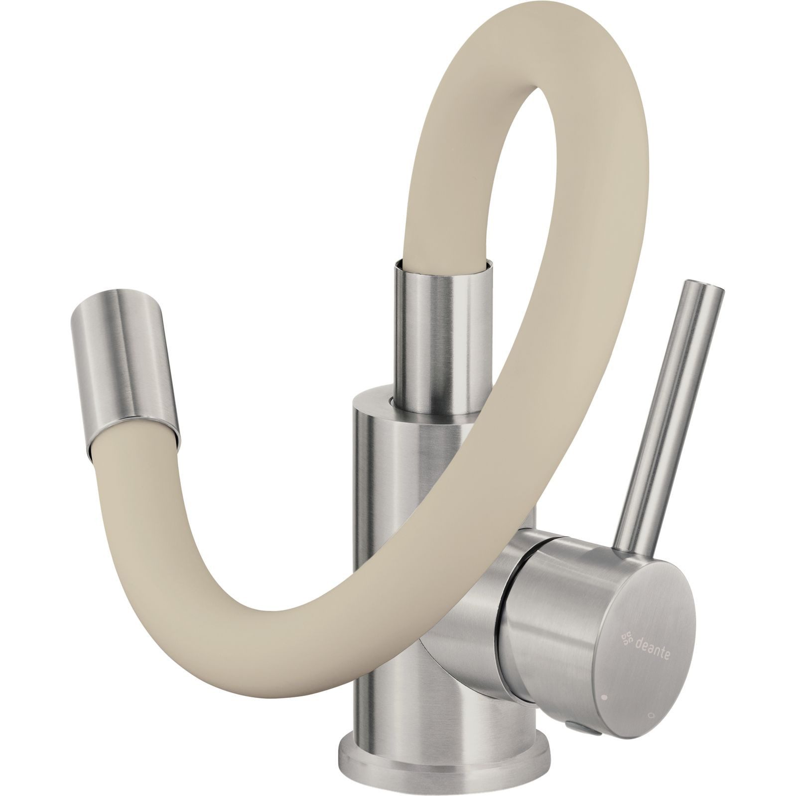 Deante Küchenarmatur LUNO Küchenarmatur mit flexiblen Hahn Beige (Komplett-Set)