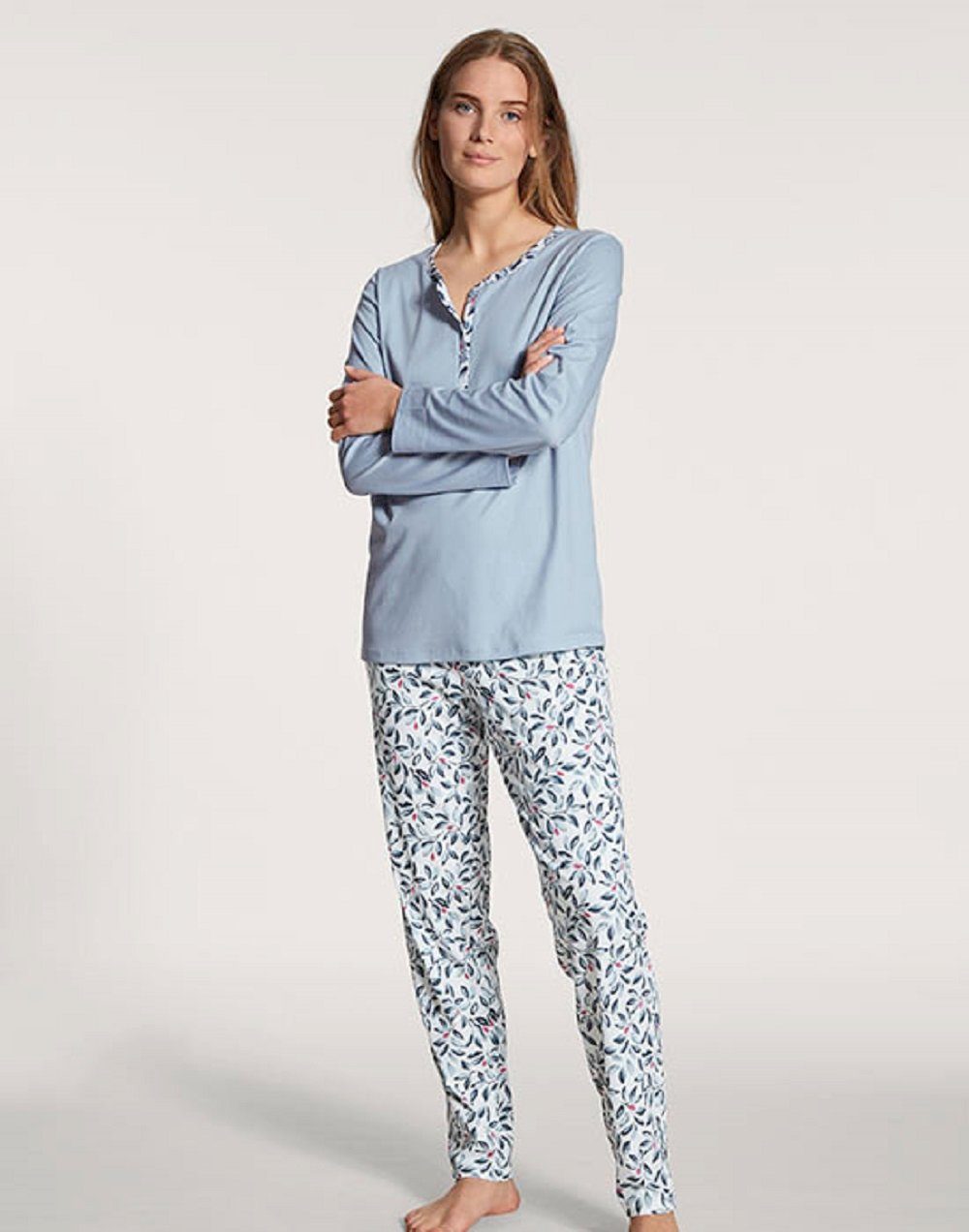 CALIDA Pyjama »Calida Damenpyjama 40631 hellblau« (1 Stück, 1 tlg., 1  Stück) Interlock Qualität online kaufen | OTTO