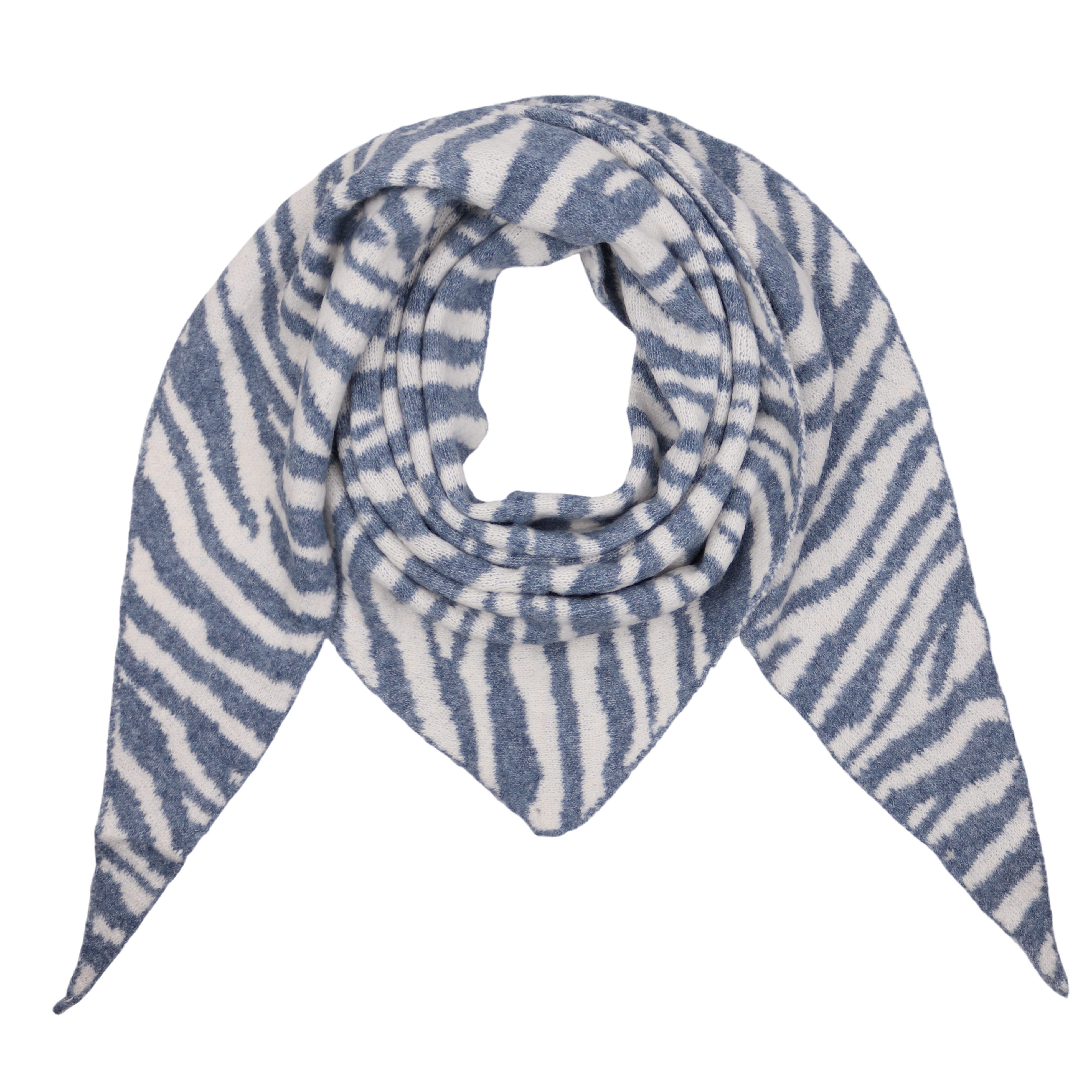MIRROSI Dreieckstuch kuschliger und warmer Dreiecksschal Zebra Muster ca.18 günstig online kaufen