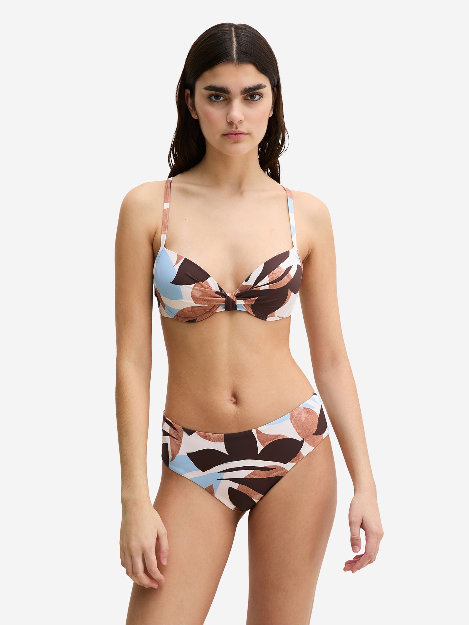 Marc O'Polo Bügel-Bikini-Top Breezy Leaf, Bikini Top mit Bügel, Stützendes Bikini‑Top, Unterwire Bikini