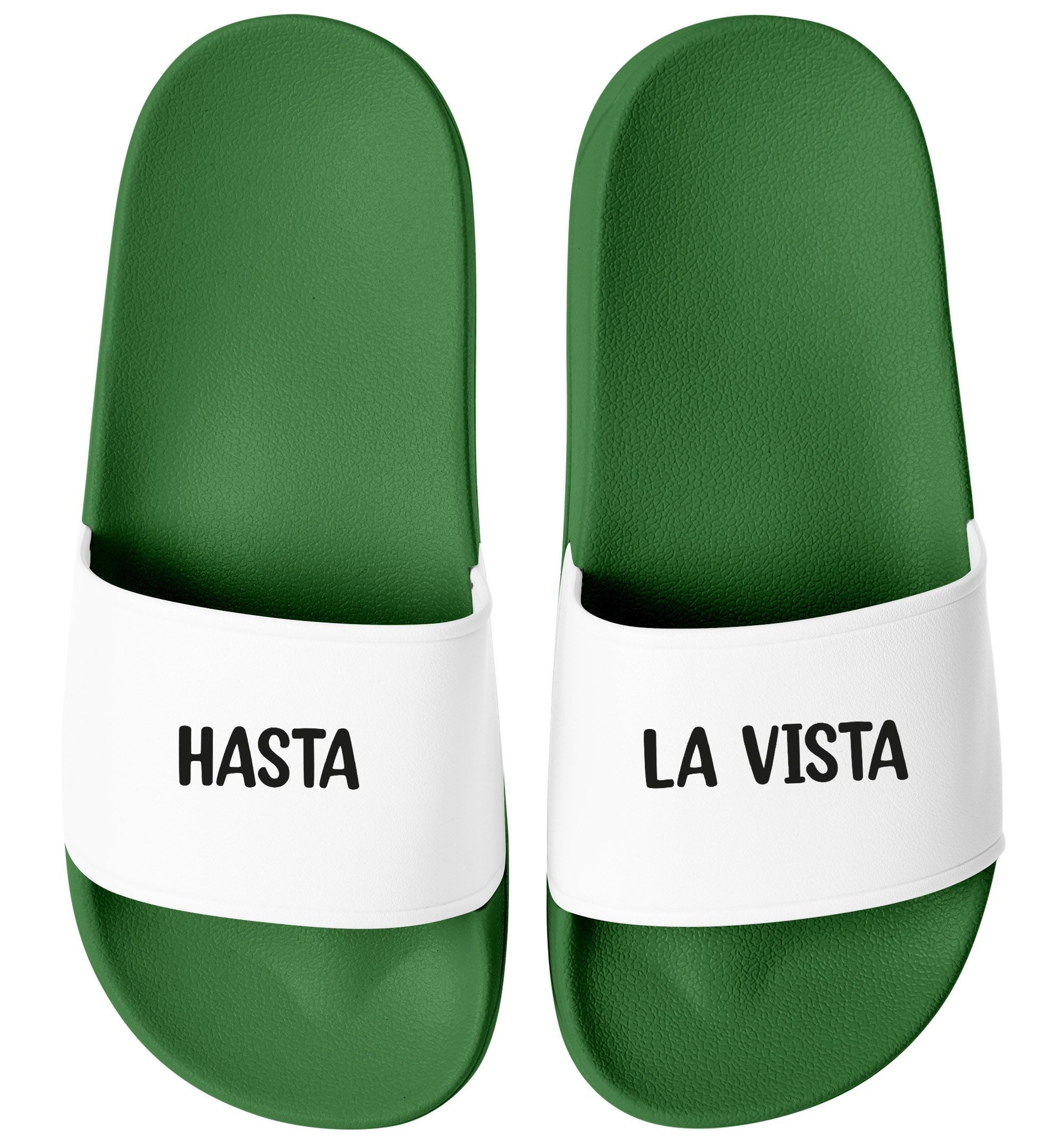 Badeschlappen Unisex Slides für Urlaub Festival Filmfans, Fun Badesandale