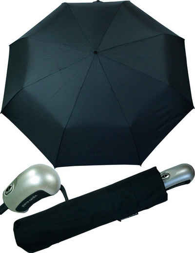 Pierre Cardin Stockregenschirm XXL-Schirm mit Auf-Zu Automatik sehr groß, 124cm Partnerschirm mit elegantem Look