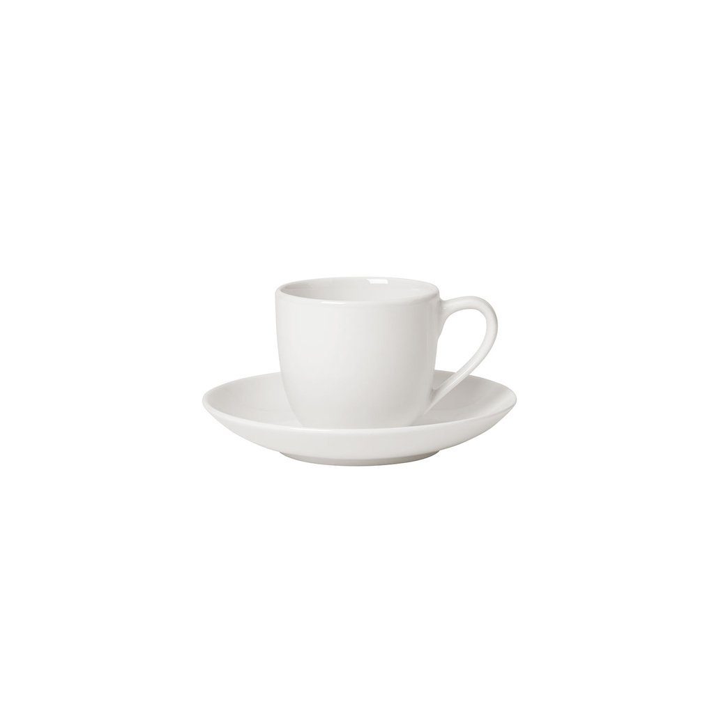 Villeroy & Boch Kaffeeservice For Me Espresso-Set für 2 Personen (4-tlg), 2 Personen, Porzellan, Premium Porcelain, mikrow.- & spülm.sicher, Made in Germany