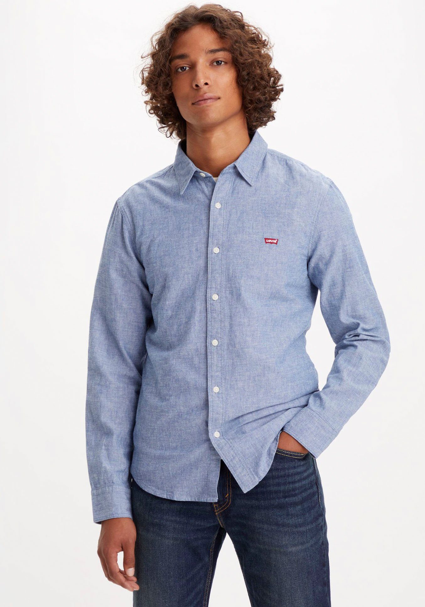 Levi's® Jeanshemd BATTERY HM SHIRT SLIM mit Logobadge