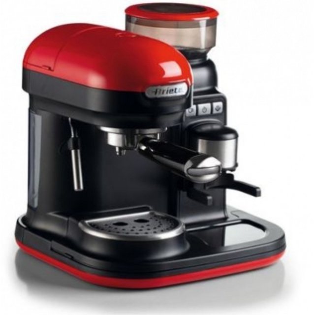 Ariete Espressomaschine 1318 Moderna – Espressomaschine – rot/schwarz