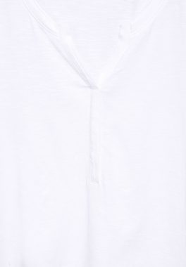 Cecil T-Shirt mit geschlitztem Rundhalsausschnitt