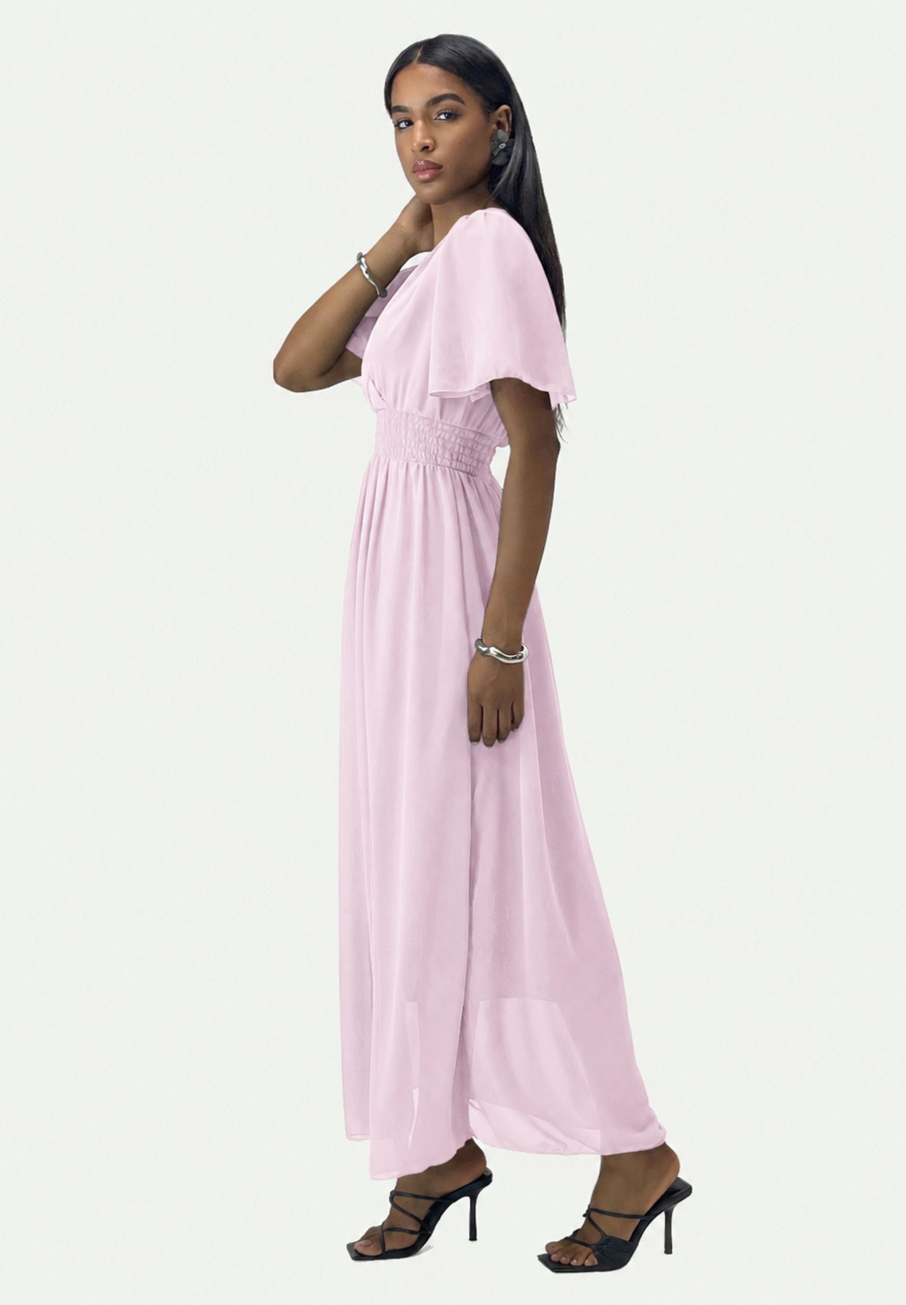 Elara Maxikleid Sommer-Maxikleid mit V-Ausschnitt (1-tlg)