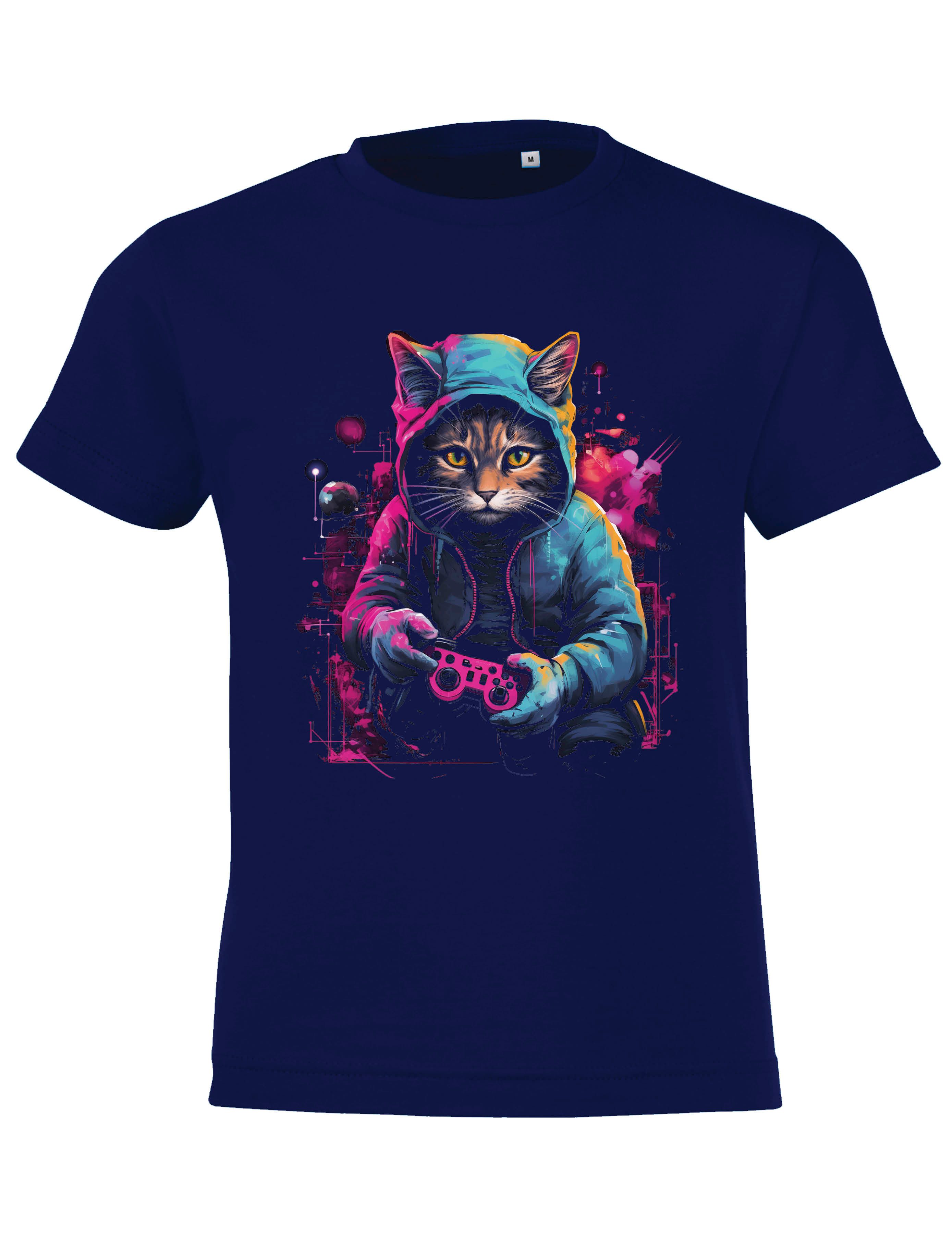 T-Shirt "Gaming Katze" T-Shirt unisex für echte kleine Gamer unisex