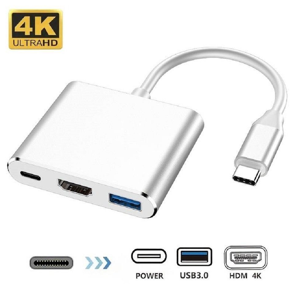 EnM0600, USB-C auf HDMI, USB 3.0 und USB-C Adapter