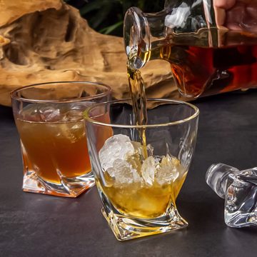 Intirilife Whiskyglas, Glas, Old Fashioned Whiskey Kristallglas