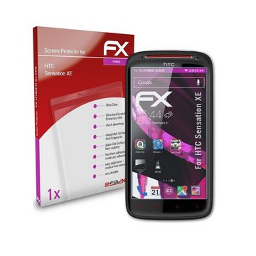 atFoliX Schutzfolie Panzerglasfolie für HTC Sensation XE, Ultradünn und superhart