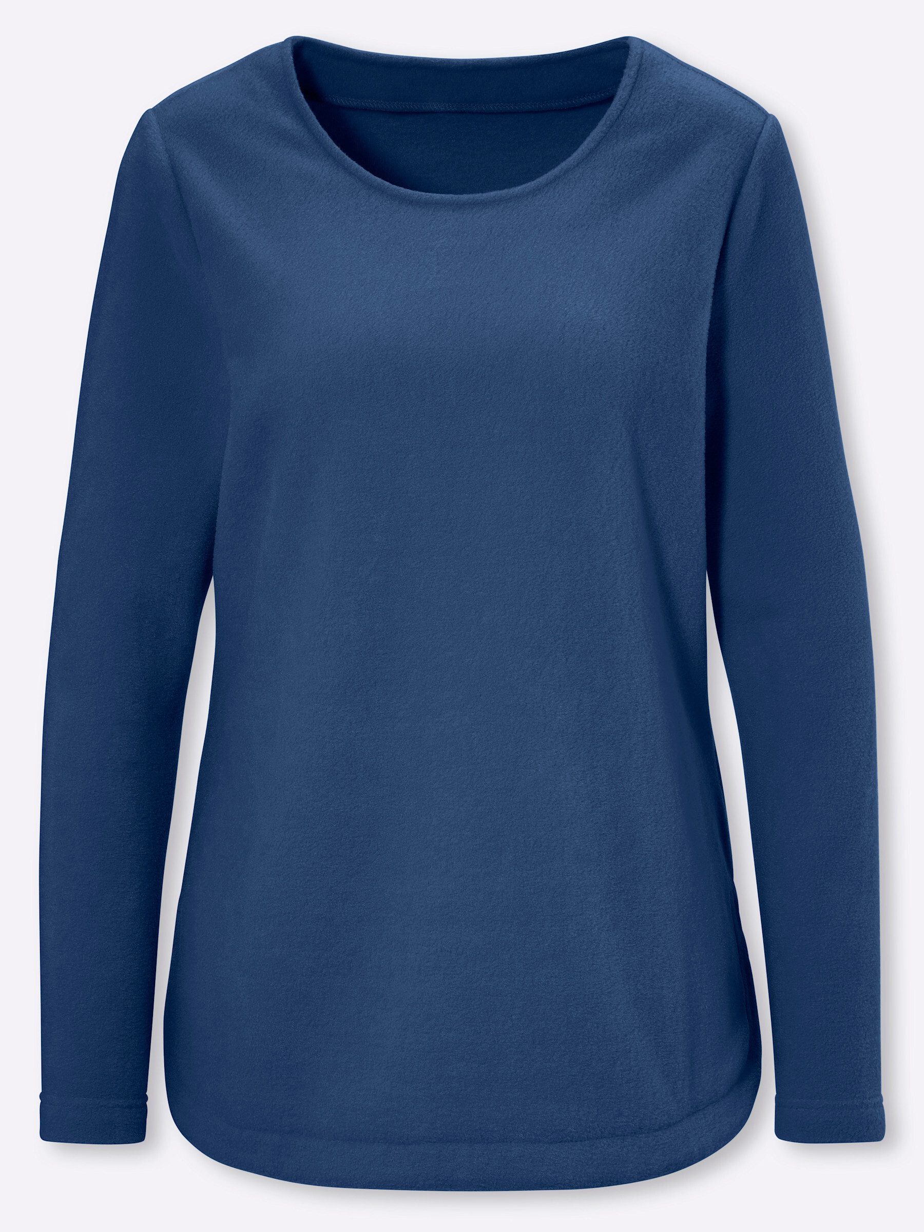 Sieh an! Fleeceshirt Fleece-Shirt Langarm Länge ca. 70 cm