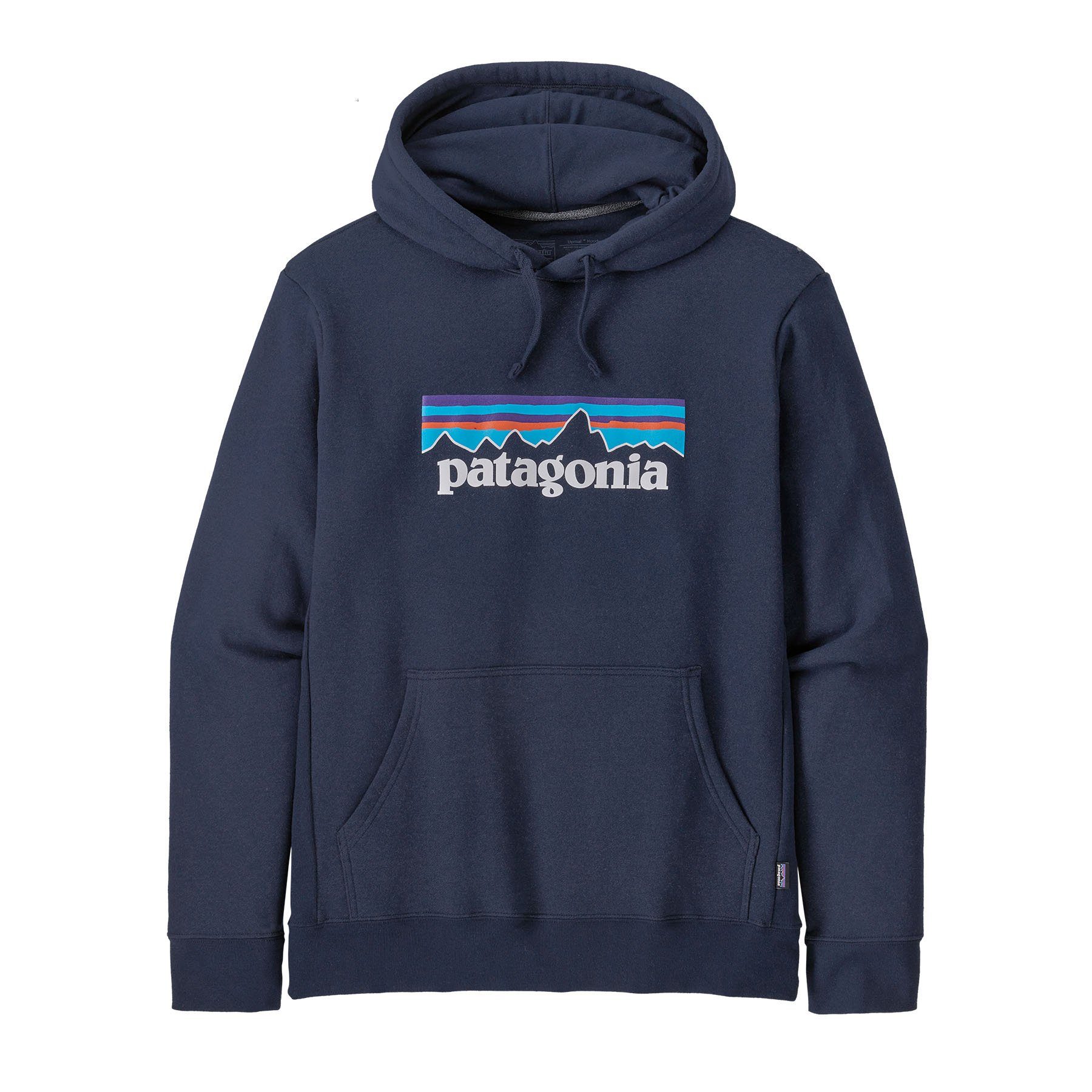 Patagonia Hoodie Patagonia Unisex Kapuzenpullover P-6 Logo Uprisal Hoody new navy | Sweatshirts