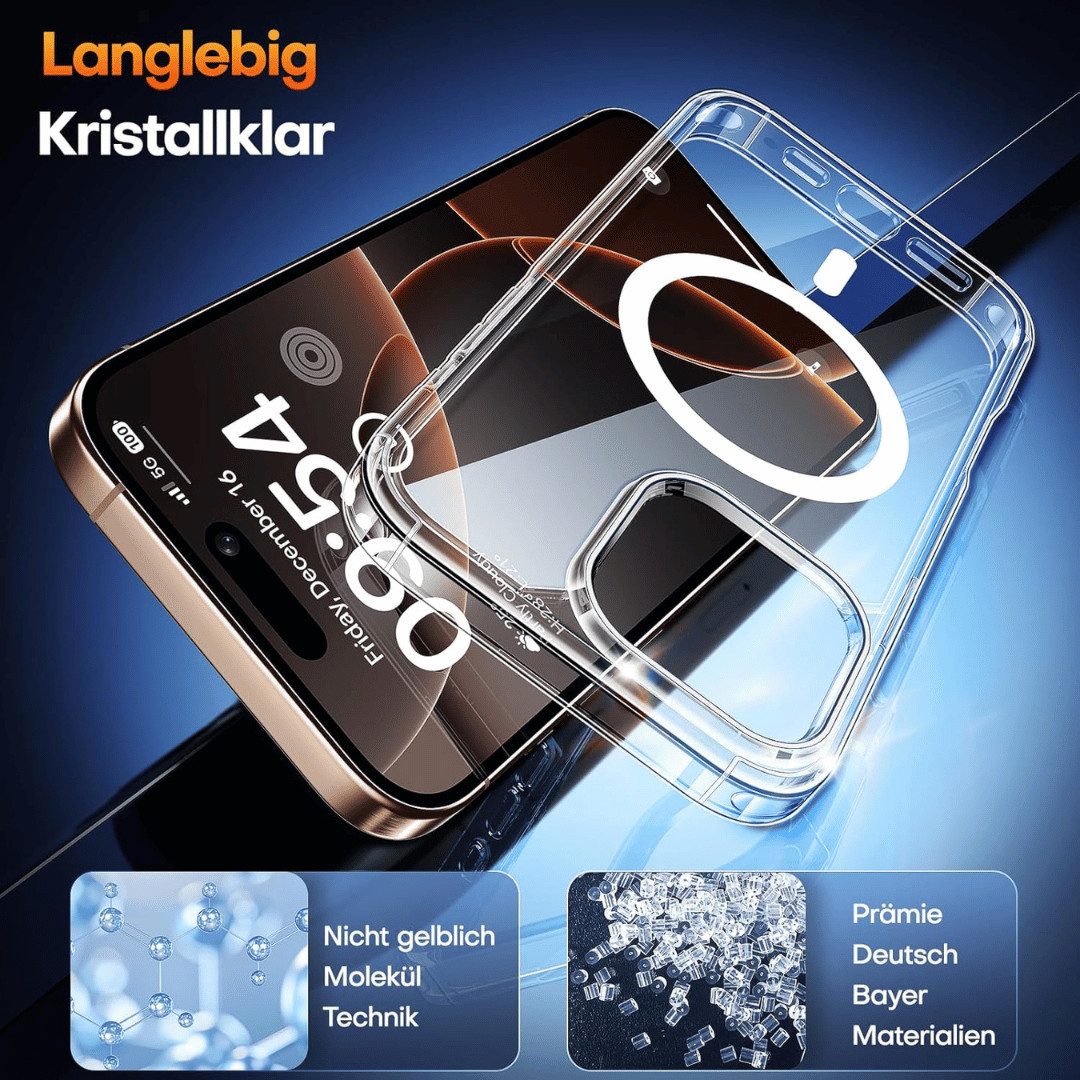 SmartUP Smartphone-Hülle 5in1 für Iphone 16 Plus MagSafe 2X Schutzglas 2X Kameraschutz Case 9H 6,7-Zoll, kompletter Rundumschutz – Bild 5 von 5