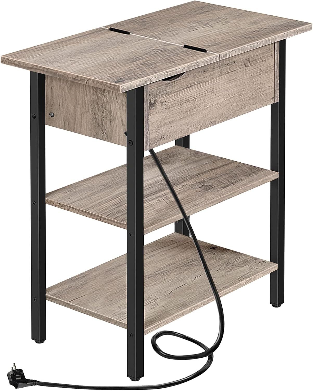 Hoobro Beistelltisch Sofatisch mit Ladestation und günstig online kaufen