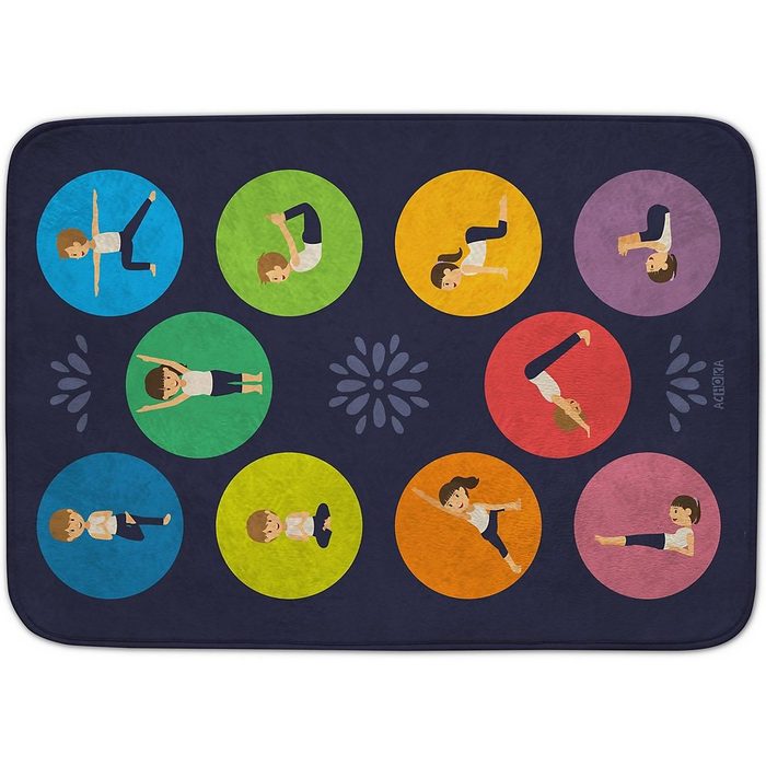 Kinderteppich Spielmatte 130x180 - extra weich - Yoga ACHOKA®