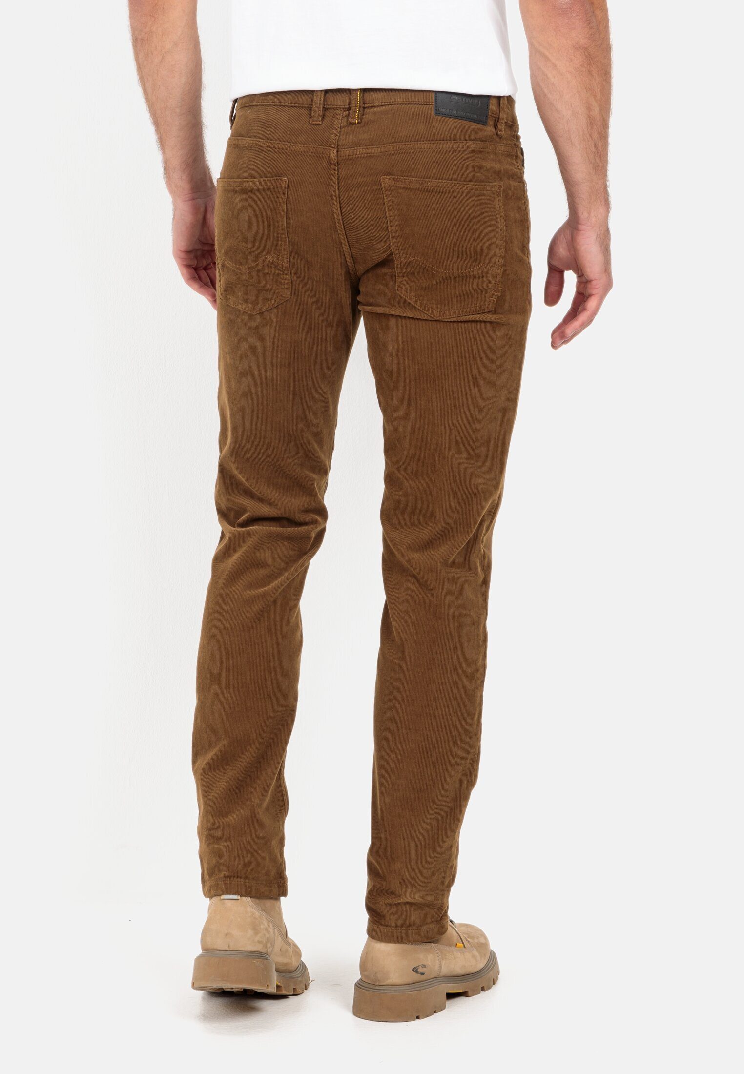 camel active 5-Pocket-Jeans Cordhose 5-Pocket Fit Braun Regular