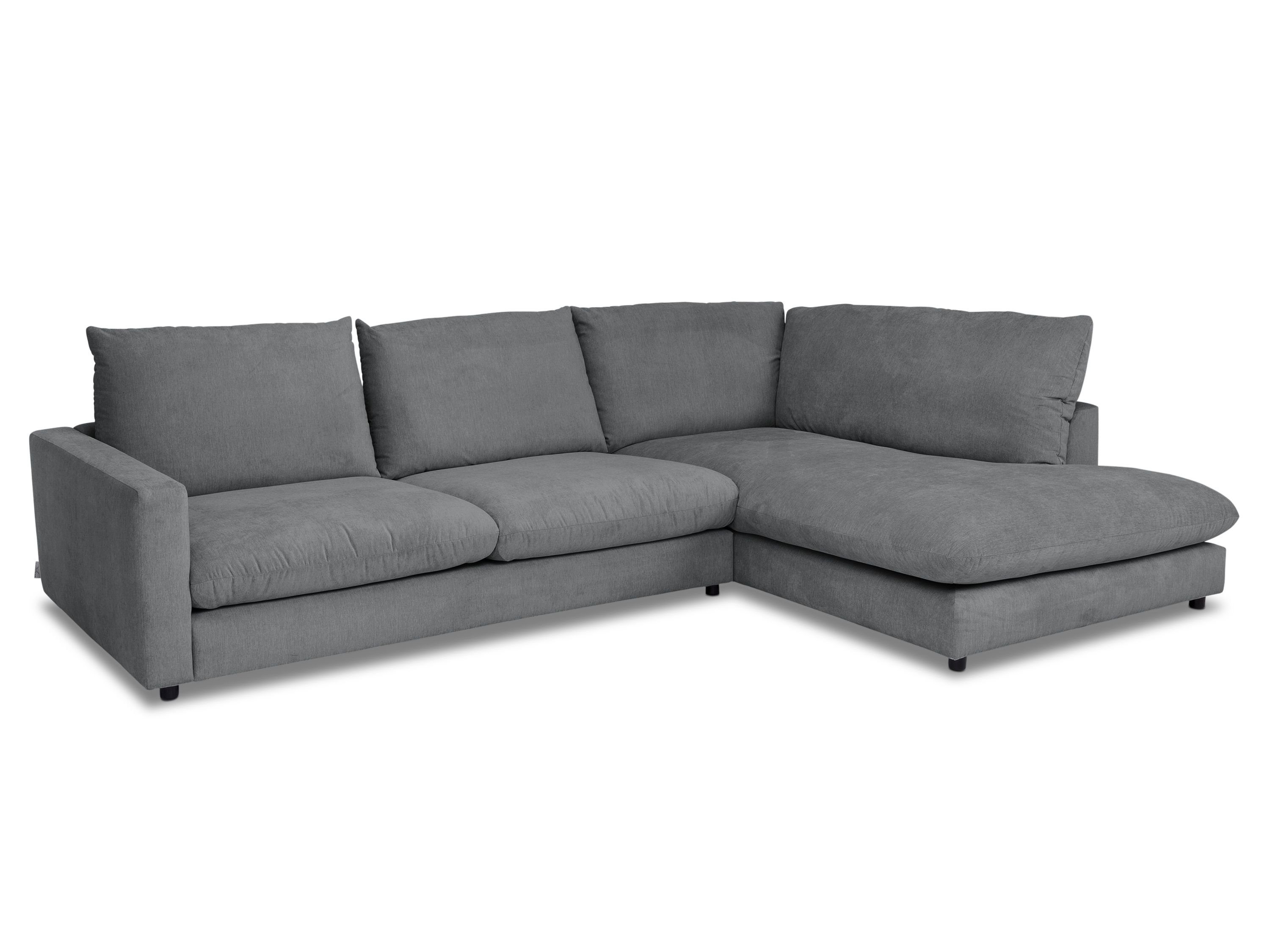 SANSIBAR LIVING Polsterecke Polsterecke SANSIBAR WANGEROOGE BBH 321x228x87 cm silber Ecksofa