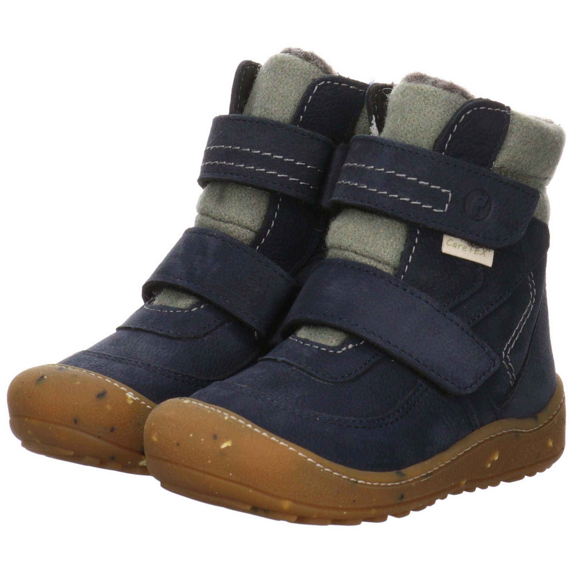 see Leder-/Textilkombination Ricosta Leder-/Textilkombination uni Tex Boots Winterboots Wood