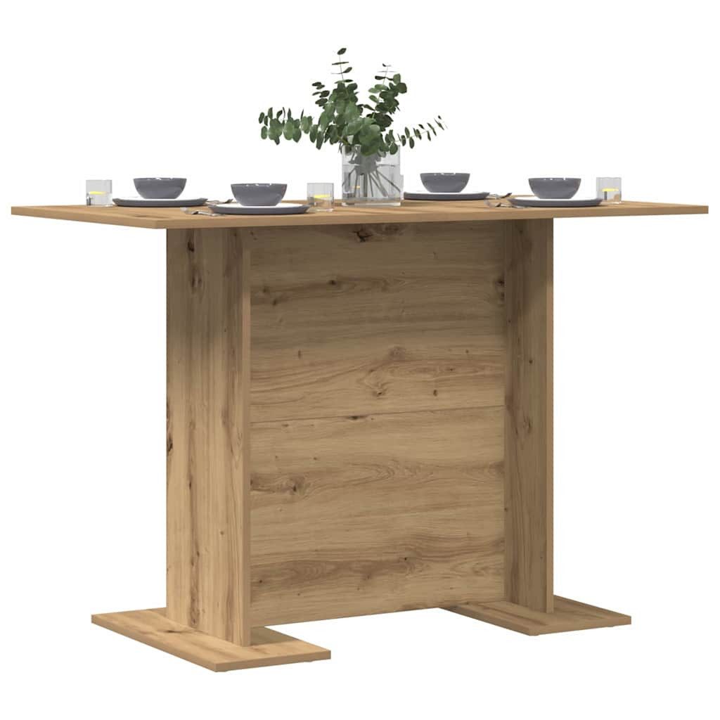 vidaXL Esstisch Esstisch 110 x 60 x 75 cm Holzwerkstoff Artisan-Eiche (1-St)