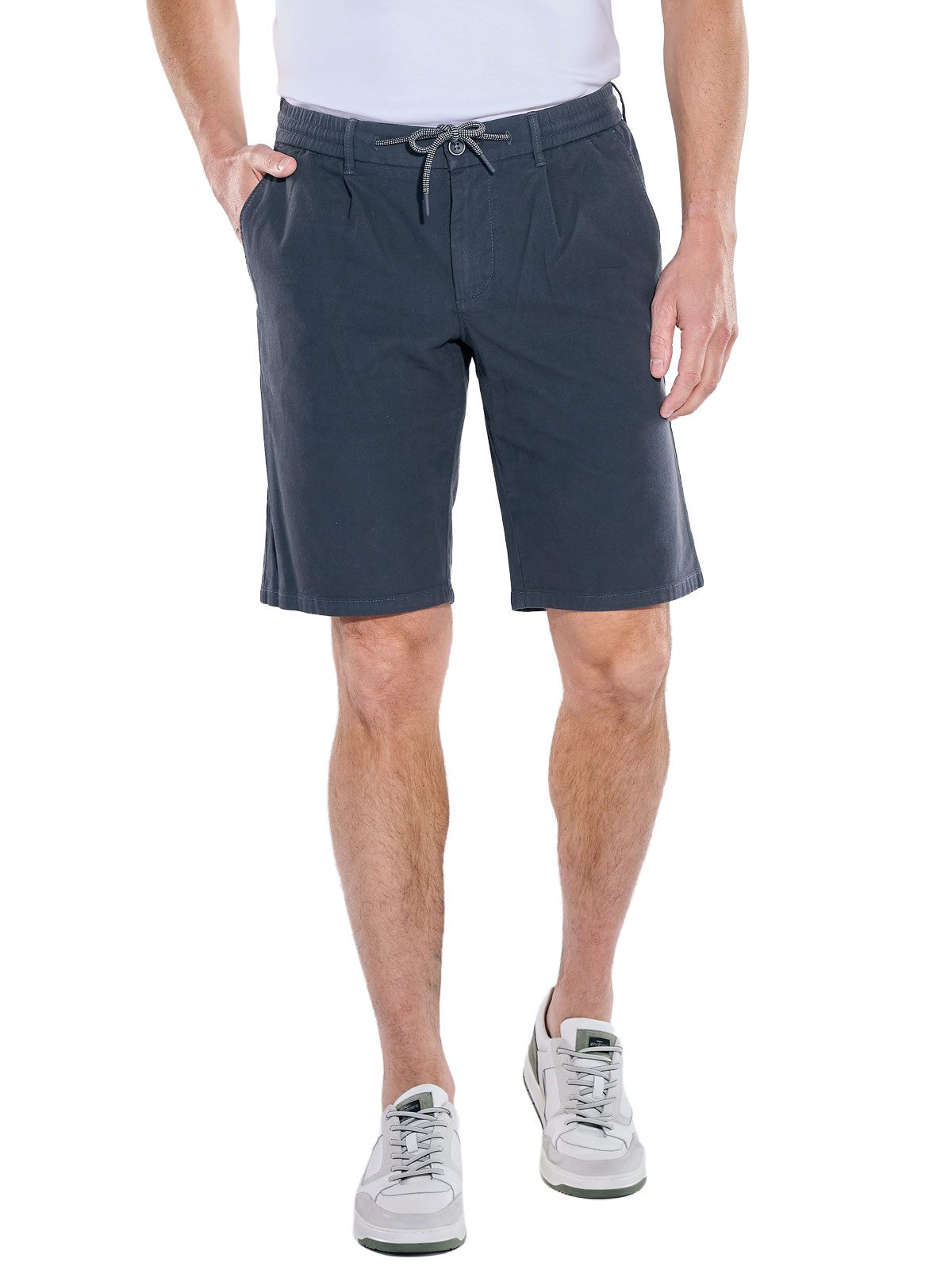 Engbers Bermudas Herren Chino-Bermuda mit Tunnelzug, Marineblau