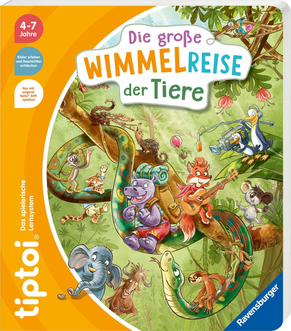 Buch tiptoi® Die große Wimmelreise der Tiere