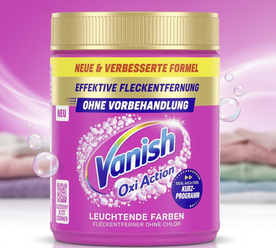 VANISH Vanish Oxi Action Fleckenentferner Pulver Pink Fleckentferner