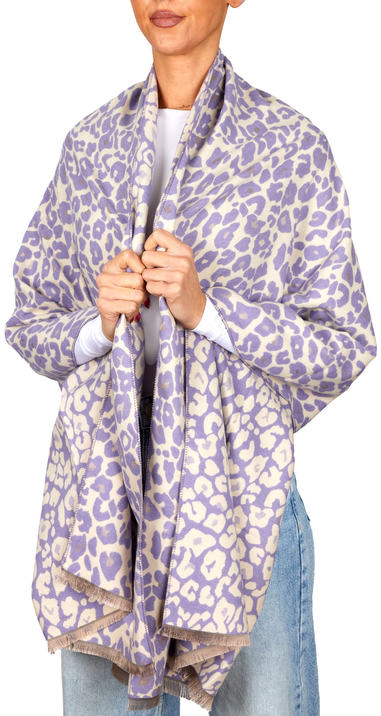 BRUBAKER Schal Cashmirillo Damen Schal mit Leoparden Muster - 70 x 200 cm, günstig online kaufen