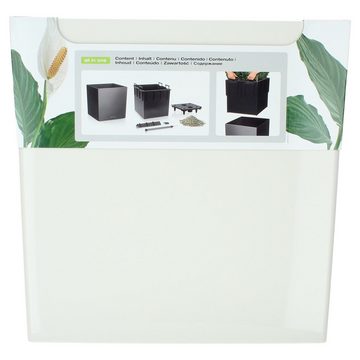 Lechuza® Pflanzkübel Cube 50 - weiß hochglanz mit Wasserspeicher (1 St)