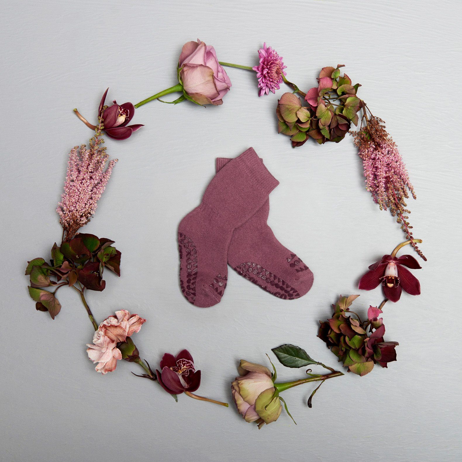 GoBabyGo ABS-Socken Kinder Stoppersocken - Rutschfeste Baby Krabbel Socken Gummi Noppen