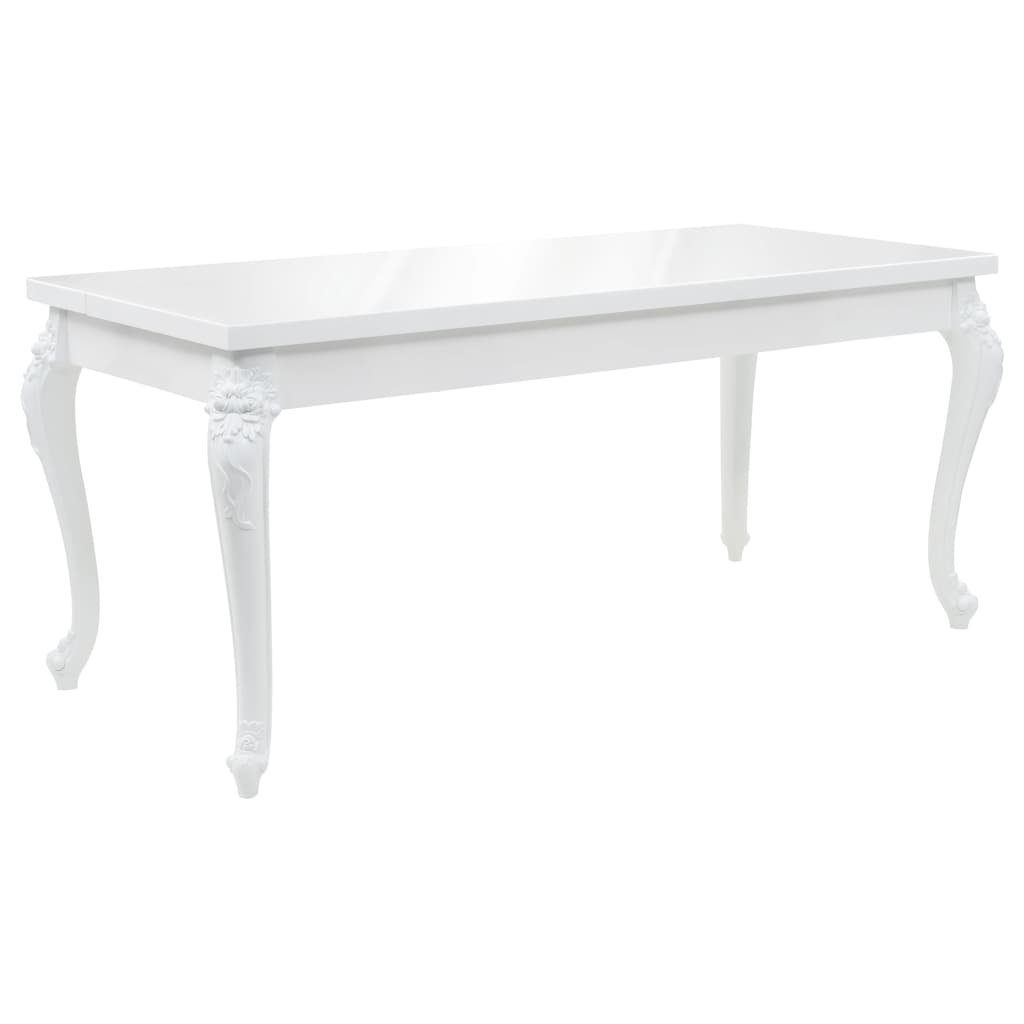 furnicato Esstisch 179x89x81 cm Hochglanz-Weiß günstig online kaufen