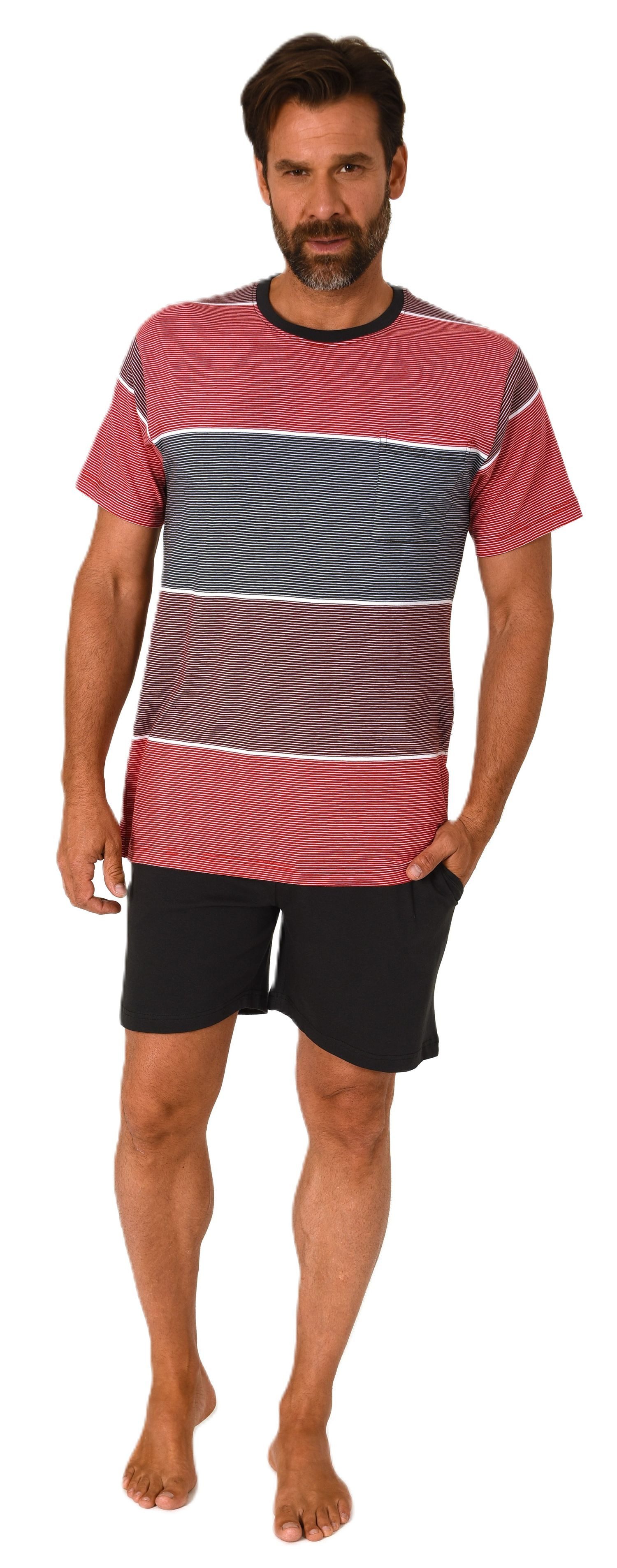 Normann Pyjama Normann Herren Schlafanzug kurzarm günstig online kaufen